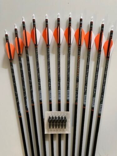 VICTORY CARBON PREMIUM ARROWS 1 DOZEN 29″ ONLY Blow OUT SALE List $169 Now $65
