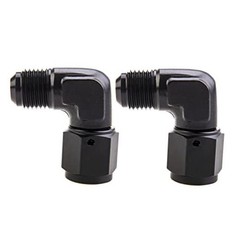 Female to Male Flare 90 Degree Swivel Hose Fitting Adapter Aluminium 6AN Normal