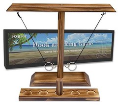 Ring Toss Games for Adults, Indoor Outdoor Large Size- 15.7″ X 13″Light Brown
