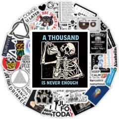 62Pcs Alcoholics Anonymous aa Stickers Pack, Aesthetic Vinyl Wate