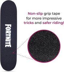 Fortnite 31″ Skateboard – Cruiser Skateboard with Printed Graphic Grip Tape, ABE