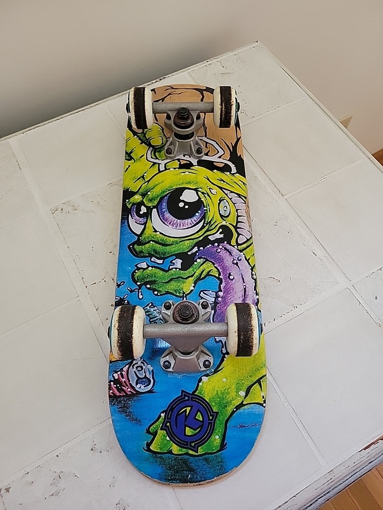 Rare Kryptonics Rat Fink style 23″ in skateboard. Nice piece