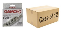 Case of 12 – Gamo 12 Gram CO2 Cartridges (5 Count) Wholesale Bulk Lot – 60 Total