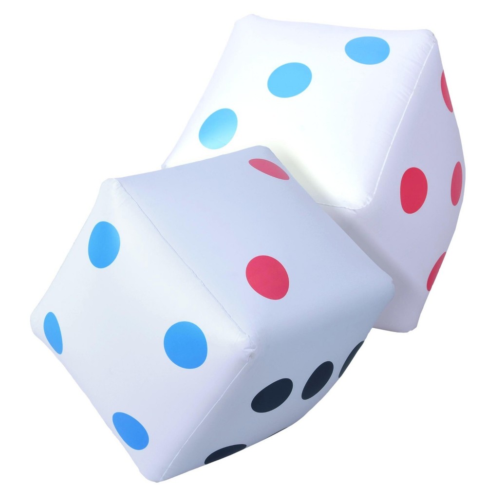 GoSports Giant 2′ Inflatable Dice Games 2 Pack | Jumbo Size with Rapid Inflate