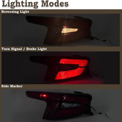LH LED Tail Light Assembly Fit for 2024 2025 Chevy Trax Chevrolet Brake Lamp Ass