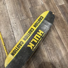 Vintage 2002 Marvel The Incredible Hulk Caution Skateboard 31”
