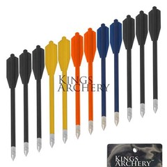 KingsArchery Crossbow Arrows Bolts Pistol 80 LBS 6.5 inch Hunting 36 pack