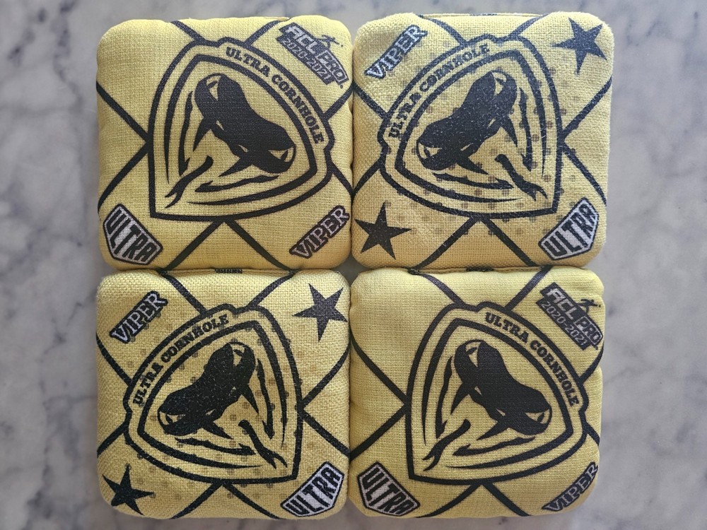 Ultra Cornhole – Bag Set – Viper 2020-21 ACL Pro Stamp – Yellow