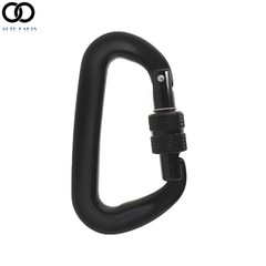 4 Pack 12KN Screw Locking D-shape Carabiner Aluminum Tree Rigging Tool