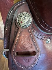 Reinsman Performance 16.5″ Cutting Saddle, Brown Leather, 4321-365DN