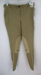 TuffRider Breeches Ladies 32 Lt. Tan Starter Low Rise Pull-On Riding Pants NWT