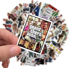25 Piece Mix Lot 2” GTA Stickers Water Bottles, Waterproof Vinyl