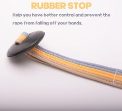Cord Cotton Lunge Line with Rubber Stop，Equine Lunge Line for Horses with Swi…
