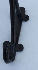 New Heavy Duty Black Powder Coated Malleable Iron 10″ Horse Harness Hook Tack