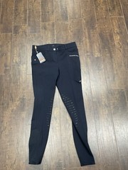 Schockemöhle Sports Loretta KG Women’s Full Grip Riding Breeches Navy Size 38