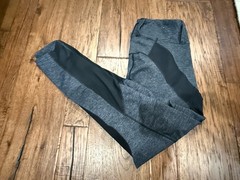 Kerrits Women Riding Pants Leggings Medium M Gray Black Pull On Equestrian