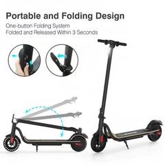 Adult Electric Scooter High Speed 25KM/H Long Range Folding E-scooter Waterproof