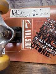 Vintage Val Surf Skateboard Phantom 2 Trucks Complete Yellow Wheels Deck