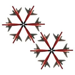 12Pcs Red Broadheads 100 Grain 1.75″ Cut Compound Bow Crossbow Tips