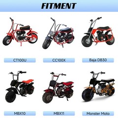 Mini Bike Throttle Assembly With Mini Bike Brake Clutch Lever for Coleman CT100U
