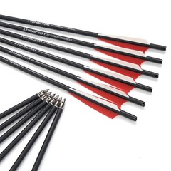 20″ Carbon Crossbow Bolts Hunting Arrows OD 8.8mm Half Moon Nocks Hunting Target