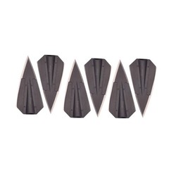 6 Pcs Archery 2 Blades Hunting Broadheads Traditional Hunting Arrowheads Glue