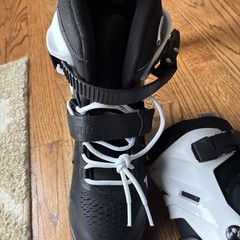 Rollerblade Microblade Kids Inline Skates Adjustable Black White Sizes 5-8