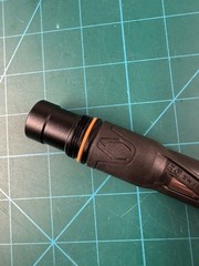 CRBN IC SS8 barrel (BLACK) with Stainless Steel .689 insert: AC thread. Rare!