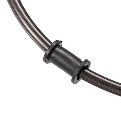 50cm 19.69″ Motorcycle Braided Brake Clutch Oil 20 Inch Black Carbon Fiber