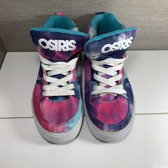 Osiris Tie Dye High Top Sneakers Shoes Men’s US Size 6 Hipster High RARE HTF
