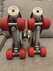 Vintage Roller Skates White Sure Grip Super X7 Size 10 Not Riedell? Pacer?
