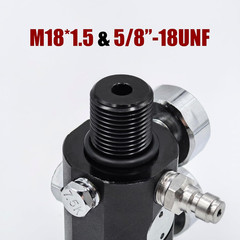 Adjustable Compressed Air Regulator Dual Gauge Pneumatic Air Valve Input 4500