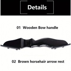 52″ RTH Recurve Bow and Arrow Set Archery for Beginner Outdoor Hunting Play Gift