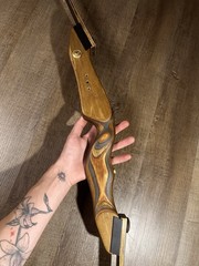 Vintage Bear Recurve Bow Bear Hunter TD 60”-55, With Original Manual