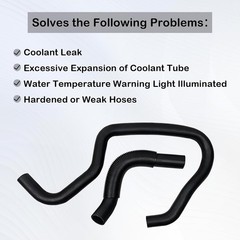 Cadillac Escalade Upper and Lower Radiator Coolant Hose Kit Compatible with
