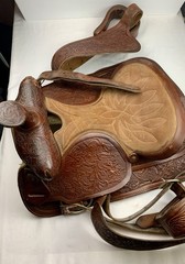 VTG Simco #3140 Leather Western Trail Horse Saddle 15″