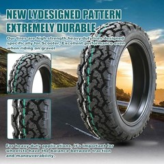 10 Inch Electric Scooter Tire, 8pr 3.00-10 Off-Road Tubeless Tire, 10in Non