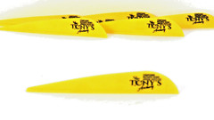 Tonys 3» Archery Vanes All New Super Wave Vane Yellow 50PK TNYSWVY3343H