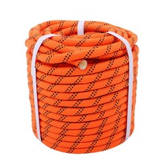 5174 Pounds Orange Black1/2 in X120′ 48 Stranded Braided Rope Breaking Strength