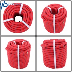 1/2in × 125ft Double Braided Polyester Rope Breaking Strength 8400 Pounds Red