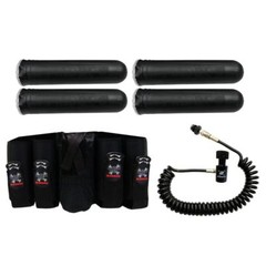 Maddog 4+1 Vertical Paintball Harness w/ Paintball Pods & Remote Coil Combo