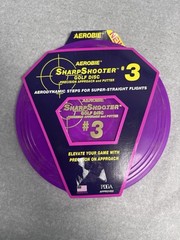 Aerobie Sharp Shooter #3 Golf Disc – Precision Putter & Approach | New! Purple