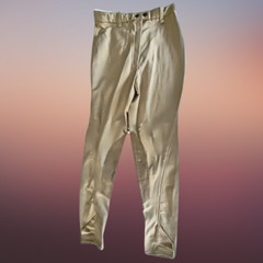 2 Pair Devon-Aire Tan Knee Patch Breeches Size 28 NEW
