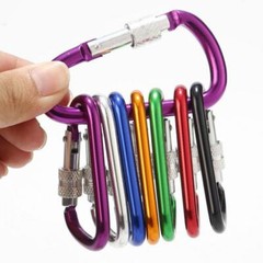 3″ LOCKING D-CLIP HOOKS utility aluminum Carabiner FOR camping/hiking/climbing