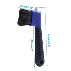 2 Pcs Horse Hoof Pick Brushes with Soft Touch Rubber Handle