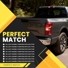 Tail Light Assembly Compatible with 2016-2023 Titan/Titan XD Platinum PRO Left