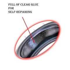 Ninebot G Max 30 60/70-6.5 Tubeless tire + Glue fit 10×2.5-6.5 Scooter Electric