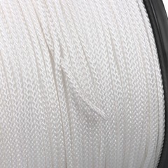 1/8 Inch 1000FT Hollow Braid Polypro Rope White 350 Pounds Tensile Strength