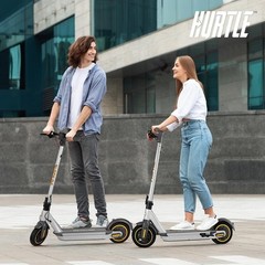 Pyle 10in Foldable Electric Scooter Upgraded Pneumatic Tire 350W Adult