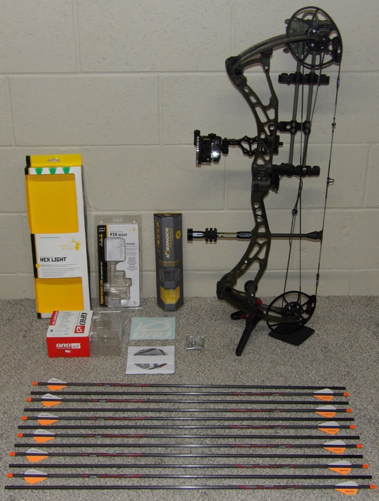 Loaded Right Hand 2025 Bowtech Solution LS Bow Package-24.5 to 30″, 60 to 70 lb